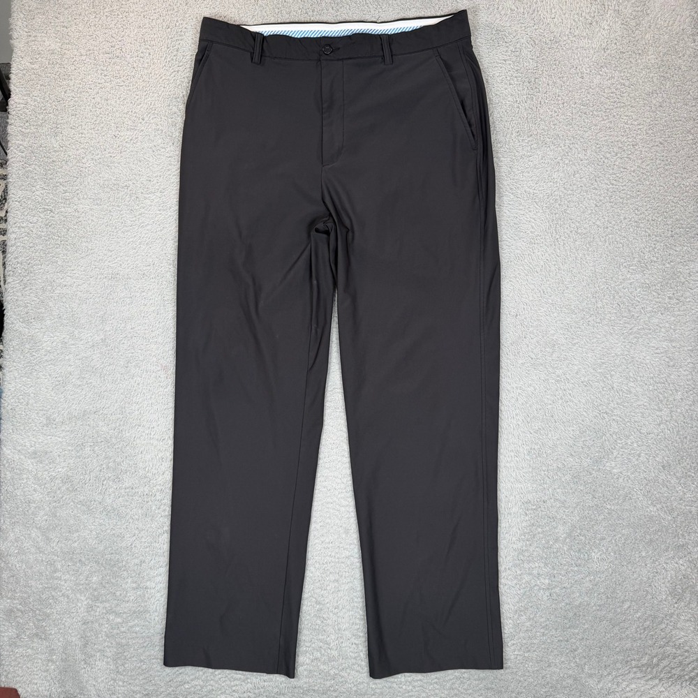 FootJoy Mens Black Performance Golf Pants W36 L32 Stretch Trousers FJ